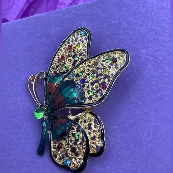 Big Butterfly Brooch - Picture 2 of 3